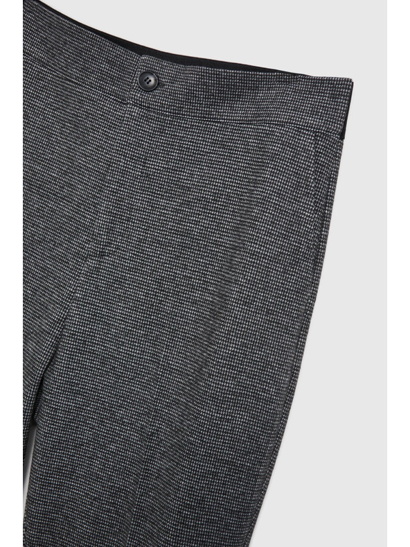 Moodo Cigaretové nohavice s vreckami čierne Moodo