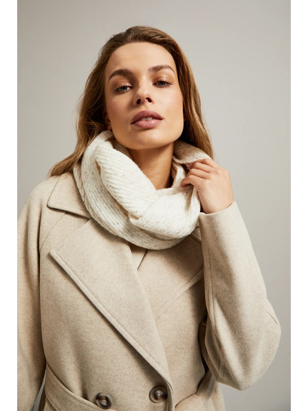 Moodo Béžový nákrčník zo štruktúrovaného materiálu Moodo