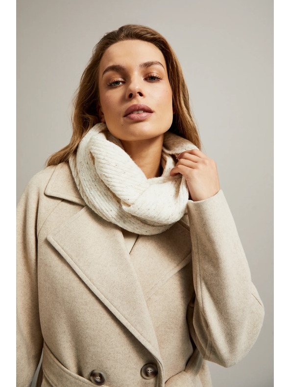 Moodo Béžový nákrčník zo štruktúrovaného materiálu Moodo