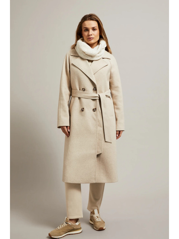 Moodo Béžový nákrčník zo štruktúrovaného materiálu Moodo