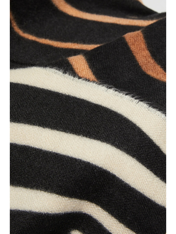 Moodo Hnedá šál so zvieracím vzorom Moodo