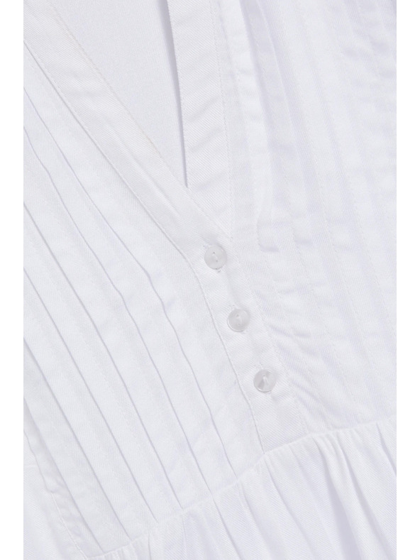 Moodo Košeľa s dlhými rukávmi biela Moodo