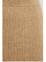 Moodo Úpletová midi sukňa béžová Moodo