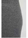 Moodo Úpletová midi sukňa sivá Moodo