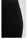 Moodo Pletená čierna ceruzková sukňa Moodo