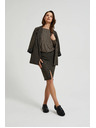 Moodo Ceruzková sukňa s metalickou niťou čierna Moodo