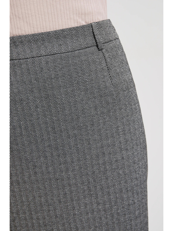 Moodo Elegantná ceruzková sukňa sivá Moodo