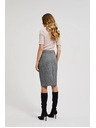 Moodo Elegantná ceruzková sukňa sivá Moodo