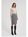 Moodo Elegantná ceruzková sukňa sivá Moodo
