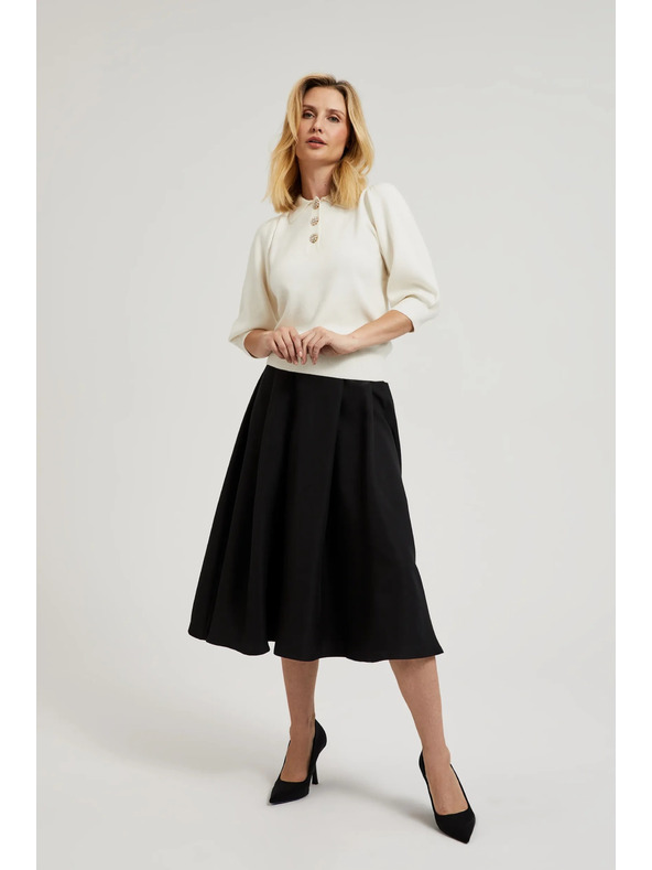 Moodo Rozšírená sukňa čierna Moodo