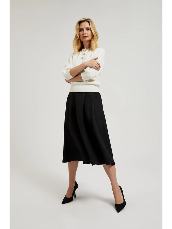 Moodo Rozšírená sukňa čierna Moodo