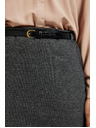Moodo Ceruzková sukňa pred kolená sivá Moodo