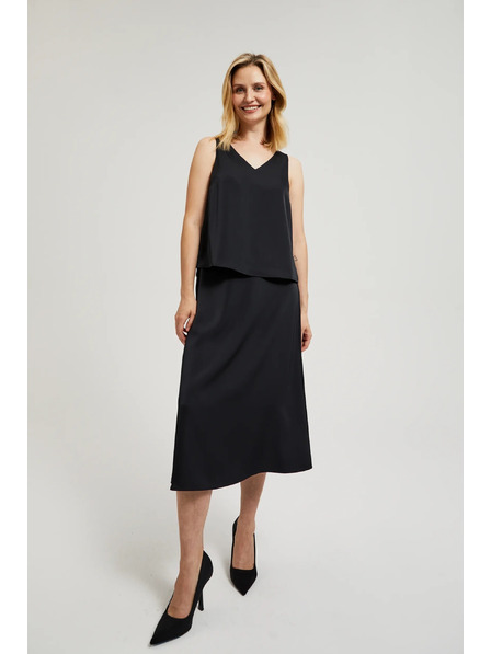 Moodo Čierna áčková sukňa Moodo