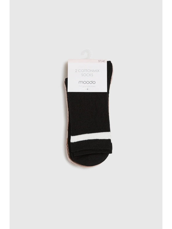 Moodo 2x balenie dlhých ponožiek Moodo