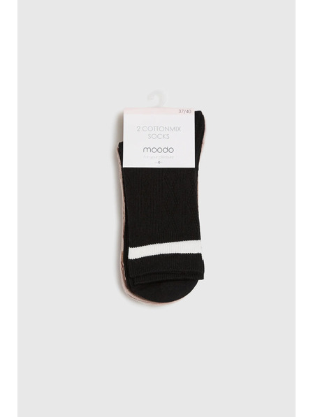 Moodo 2x balenie dlhých ponožiek Moodo
