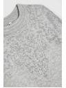 Moodo Sveter zdobený lesklou niťou šedý Moodo