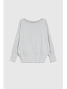 Moodo Hladký sveter s dlhými rukávmi šedý Moodo