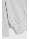Moodo Hladký sveter s dlhými rukávmi šedý Moodo