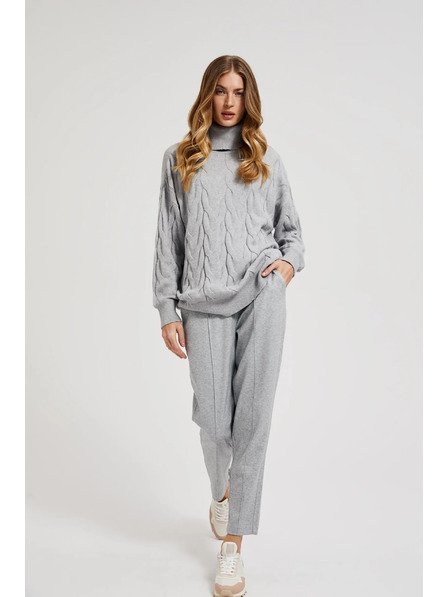 Moodo Rolák so zdobným vrkočom šedý Moodo