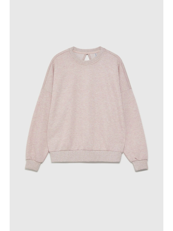 Moodo Mikina so stiahnutými chrbtom ružová Moodo