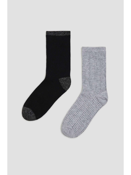 Moodo 2-pack ponožiek s metalickou niťou Moodo