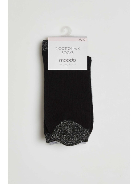 Moodo 2-pack ponožiek s metalickou niťou Moodo