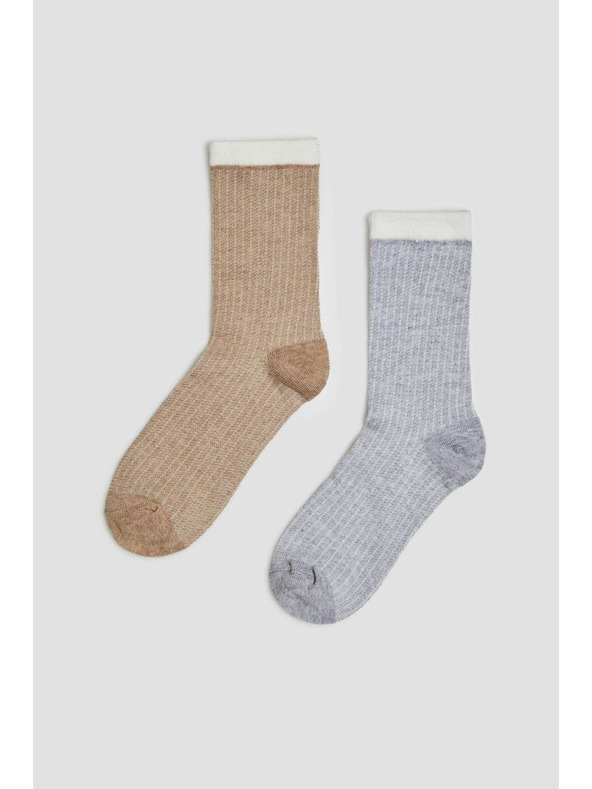 Moodo 2-pack ponožiek v dvoch farbách Moodo