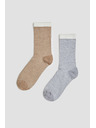 Moodo 2-pack ponožiek v dvoch farbách Moodo