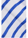 Moodo Modré tenko pruhované tričko s krátkym rukávom Moodo