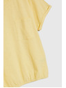 Moodo Žlté tričko s vreckom a podšitými rukávmi Moodo