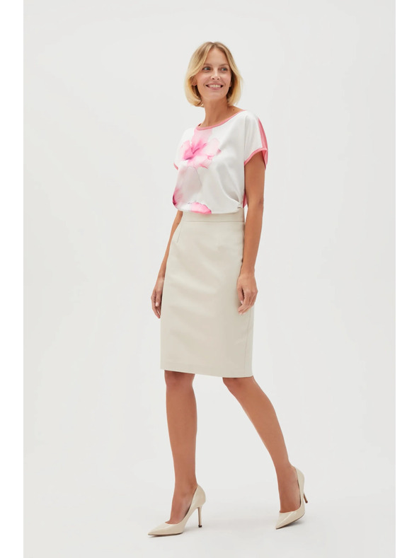 Moodo Ceruzková sukňa béžová Moodo