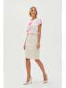 Moodo Ceruzková sukňa béžová Moodo