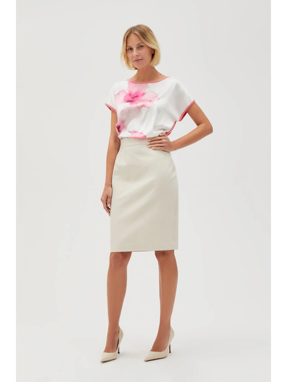 Moodo Ceruzková sukňa béžová Moodo