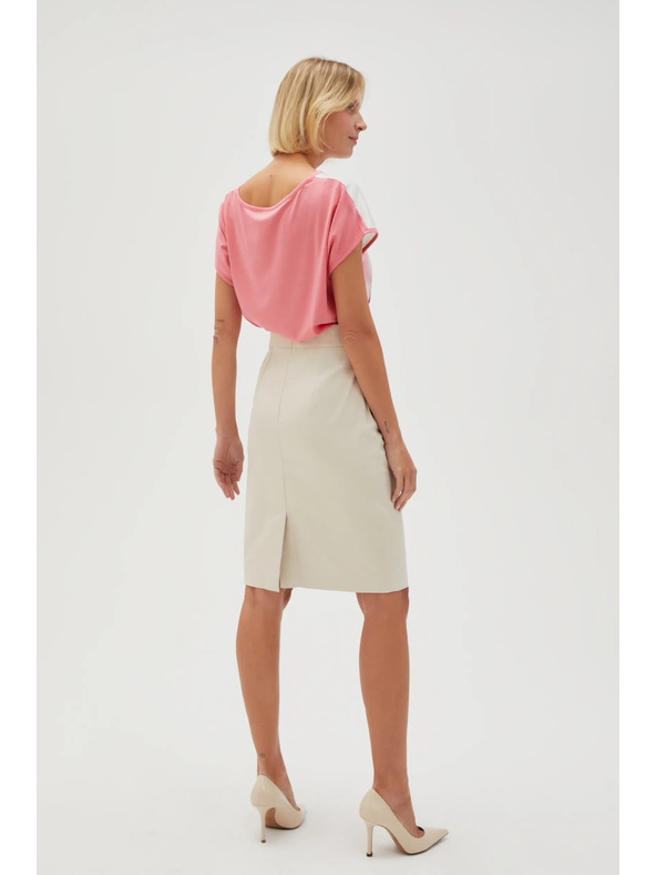 Moodo Ceruzková sukňa béžová Moodo