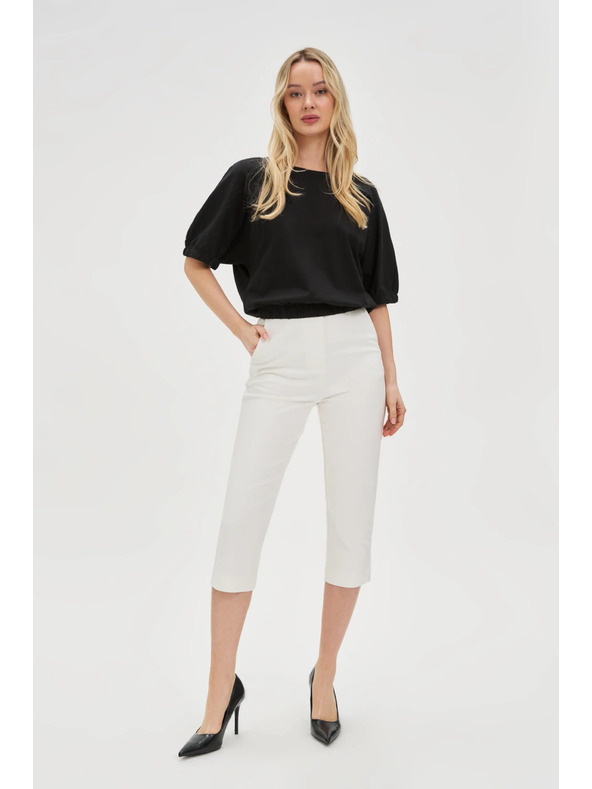 Moodo Biele rybičkové nohavice Moodo