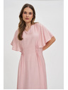 Moodo Ružové midi šaty Moodo