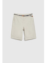 Moodo Bavlnené šortky s opaskom béžové Moodo