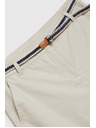 Moodo Bavlnené šortky s opaskom béžové Moodo