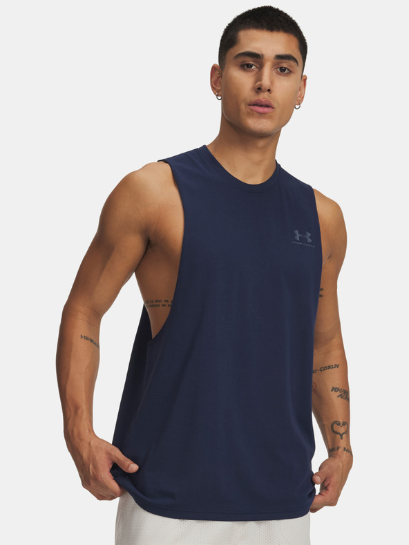 Under Armour Pánske tielko Under Armour UA LEFT CHEST CUT OFF TANK