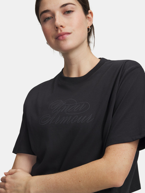 Under Armour Dámske tričko Under Armour UA W SCRIPTHEART CROP SS