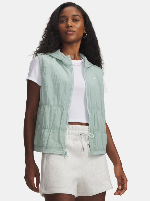 Under Armour Dámska vesta Under Armour UA Rival Woven Ruched Vest