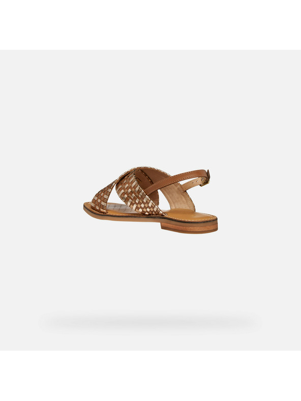 Geox Hnedé dámske šľapky Geox Maddalusiac