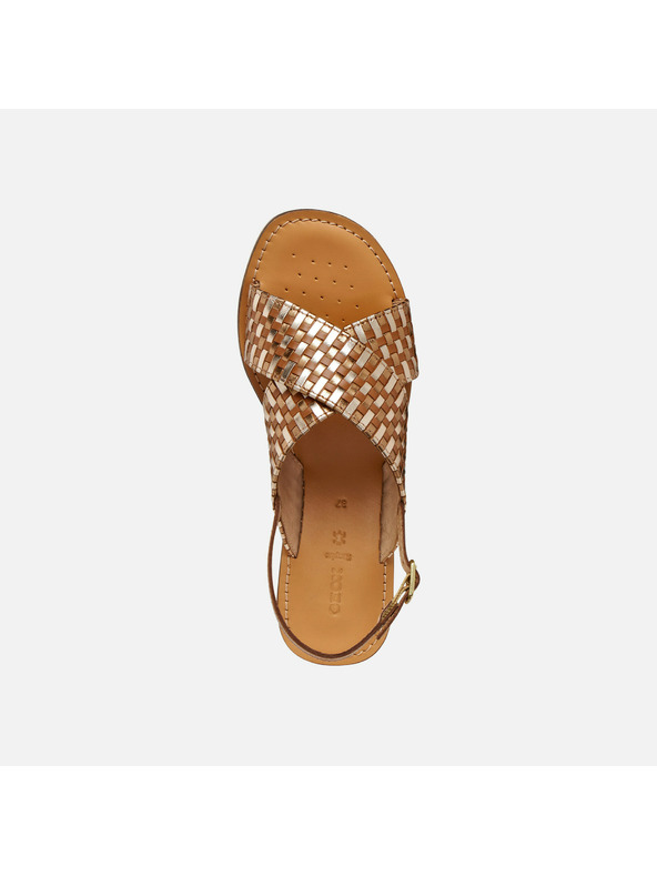 Geox Hnedé dámske šľapky Geox Maddalusiac