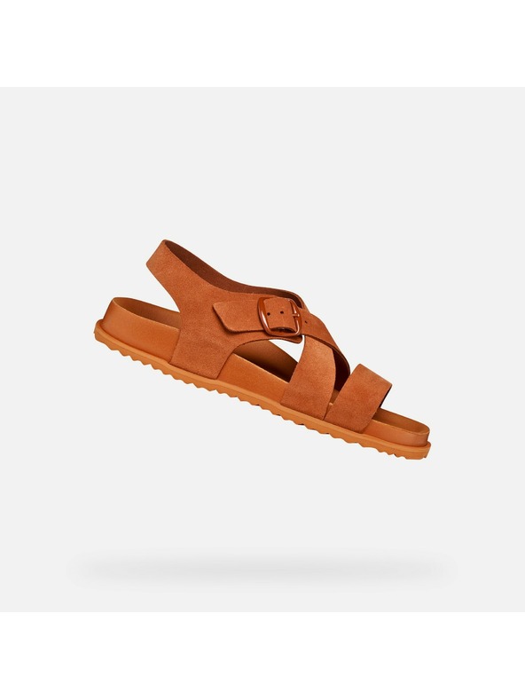 Geox Oranžové dámske šľapky Geox Sandybett