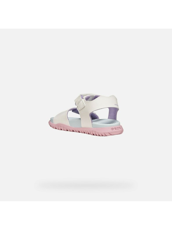 Geox Biele dievčenské sandále Geox Sandal Fusbetto