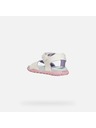 Geox Biele dievčenské sandále Geox Sandal Fusbetto