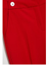 Moodo Červené rovné nohavice s opaskom Moodo
