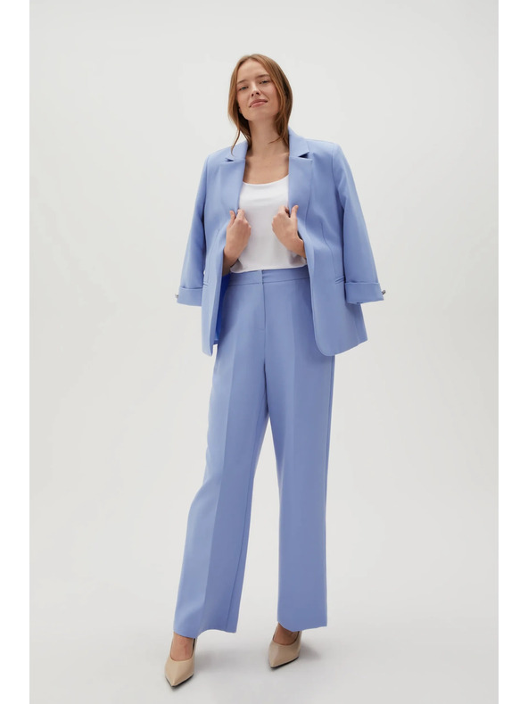 Moodo Modré dámske nohavice Moodo