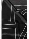 Moodo Bielo-čierny dámsky vzorovaný šál Moodo