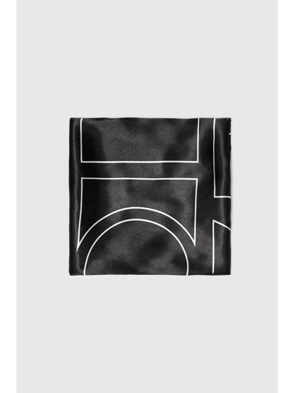Moodo Bielo-čierny dámsky vzorovaný šál Moodo